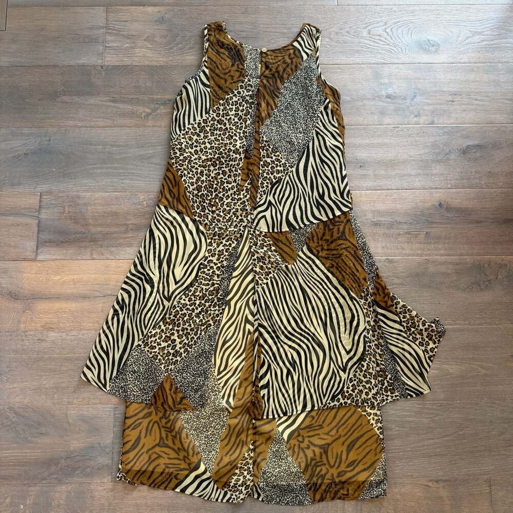 Vintage Phool Multi Animal Print Patchwork Layere… - image 5